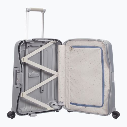 Cestovný kufor Samsonite S'cure Spinner 34 l strieborný