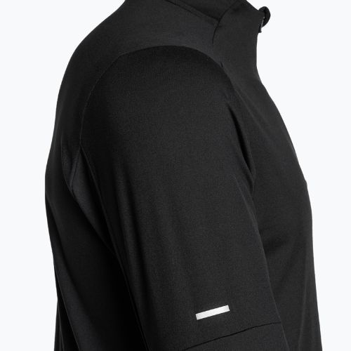 Pánske bežecké tričko s dlhým rukávom Nike Dri-FIT Element 1/2-Zip black