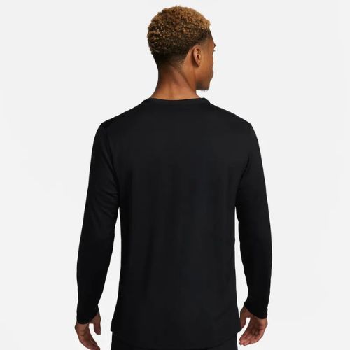 Pánske bežecké tričko s dlhým rukávom Nike Miler Dri-Fit UV black