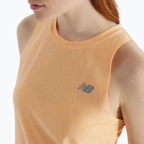 Dámske bežecké tielko New Balance Jacquard Slim Tank peach blossom