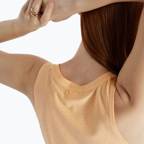 Dámske bežecké tielko New Balance Jacquard Slim Tank peach blossom