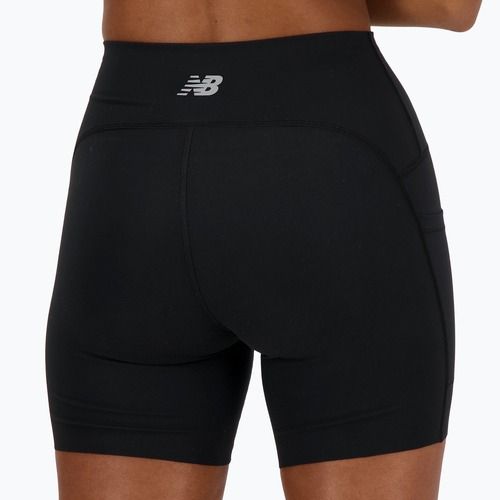 Dámske šortky New Balance Sleek Pocket High Rise 6" black