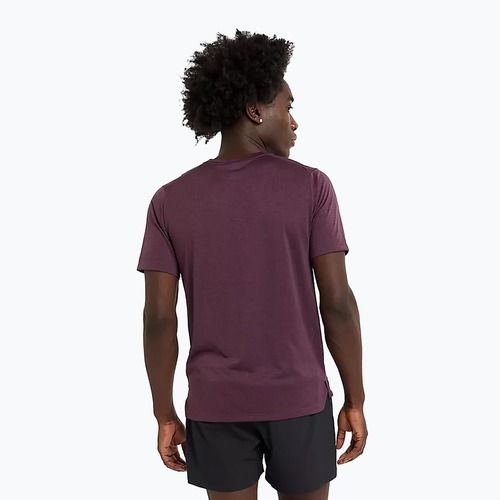 Pánske tričko New Balance Athletics Run plum brown