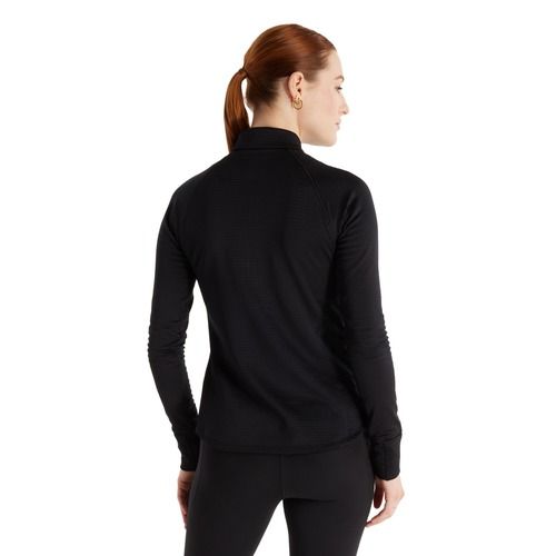 Dámske bežecké tričko s dlhým rukávom New Balance Athletics Heat Grid 1/2 Zip black