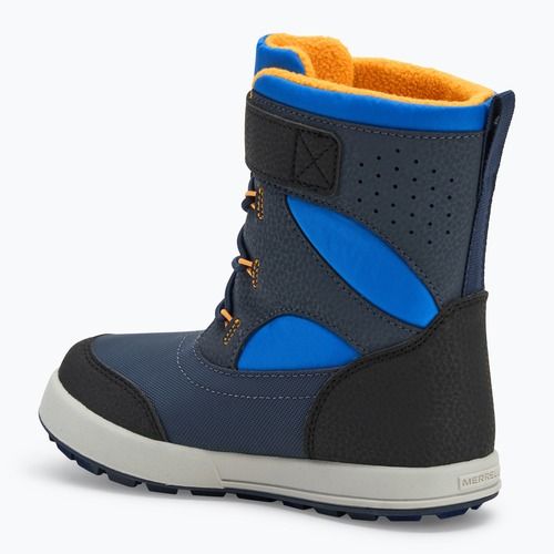 Detské snehové topánky Merrell Snow Storm 3.0 Wtrpf blue/black/orange
