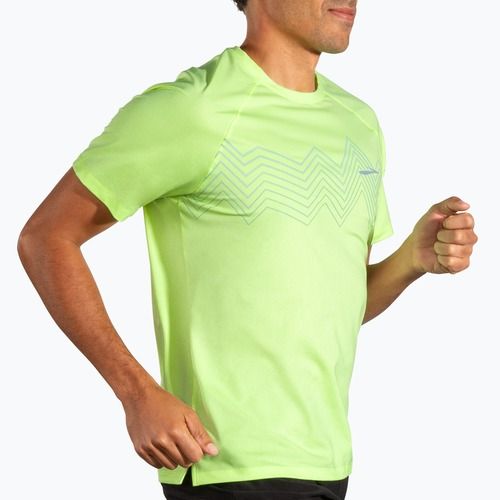 Pánske bežecké tričko Brooks Atmosphere 2.0 lime/elevate