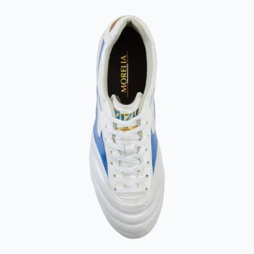 Pánske kopačky Mizuno Morelia II Elite Md white/laser blue/gold