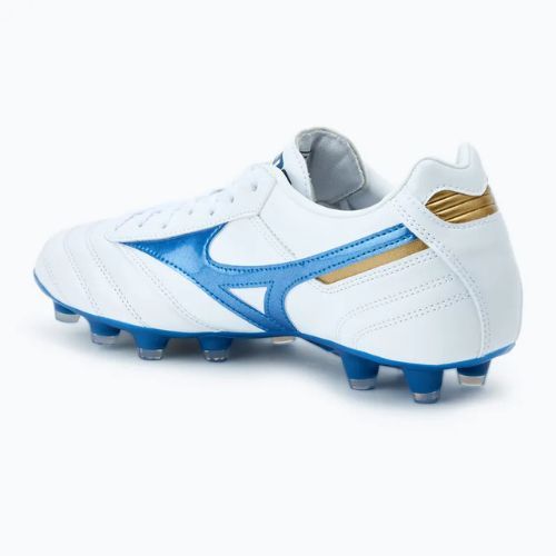 Pánske kopačky Mizuno Morelia II Pro MD white/laser blue/gold