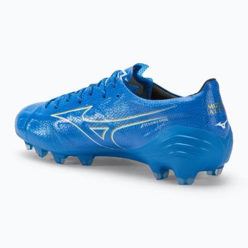 Pánske kopačky Mizuno α Japan FG white/laser blue/gold