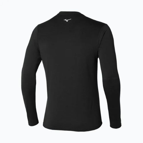 Pánske bežecké tričko s dlhým rukávom Mizuno Impulse Core Half Zip black