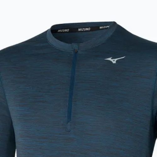 Pánsky bežecký pulóver Mizuno Impulse Core Half Zip blue wing teal