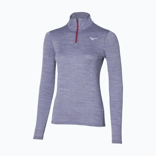 Dámske bežecké tričko s dlhým rukávom Mizuno Impulse Core Half Zip cadet