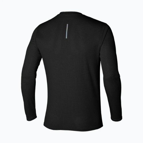 Pánske bežecké tričko s dlhým rukávom Mizuno Dryaeroflow Half Zip black