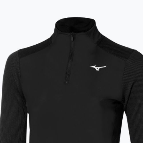 Dámske bežecké tričko s dlhým rukávom Mizuno Hybrid black