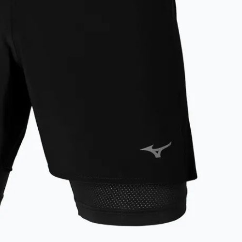 Pánske bežecké šortky Mizuno ER 5,5" 2IN1 black