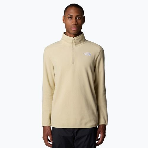 Pánska mikina The North Face 100 Glacier 1/4 Zip zion orange/concrete grey