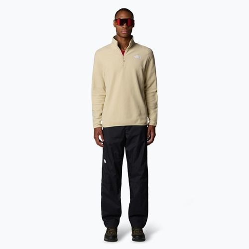 Pánska mikina The North Face 100 Glacier 1/4 Zip zion orange/concrete grey