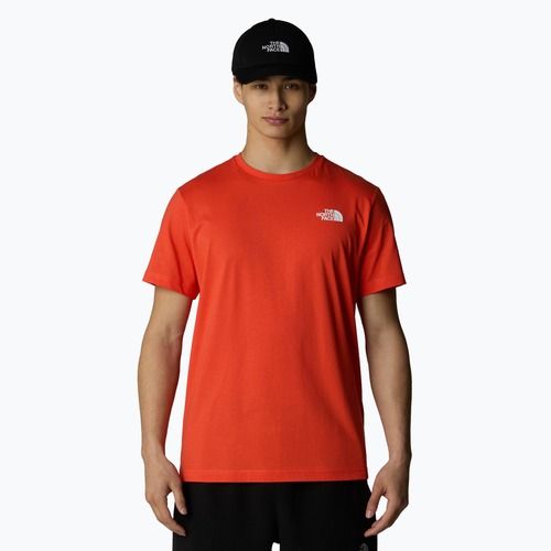 Pánske tričko The North Face Box Nse crimson orange/black