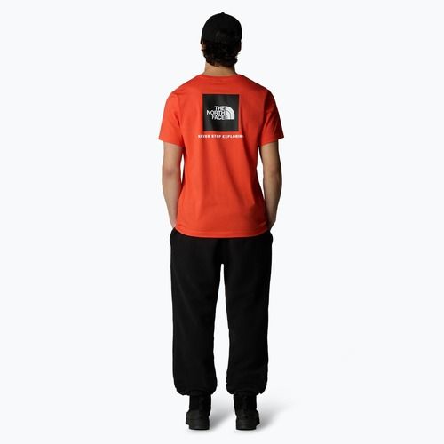 Pánske tričko The North Face Box Nse crimson orange/black
