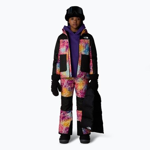 Detské lyžiarske nohavice The North Face Freedom Insulated radiant poppy blowing wind print
