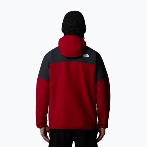 Pánska mikina The North Face Glacier Heavyweight Full Zip HD garnet red/asphalt grey