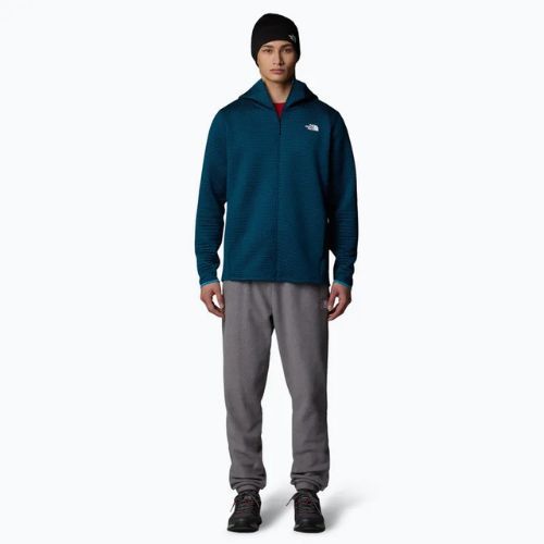 Pánska trekingová mikina The North Face Vertical Thermal FZ Hoodie midnight petrol