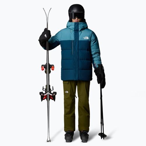 Pánska lyžiarska bunda The North Face Corefire Down Windstopper Jacket midnight petrol/algae blue