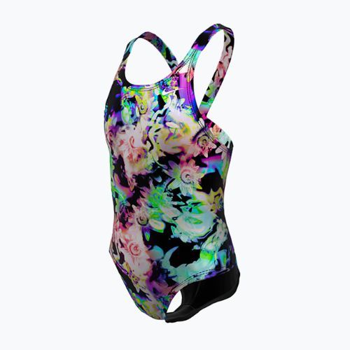 Detské jednodielne plavky Nike Hydrastrong Multi Print Fastback rainbow