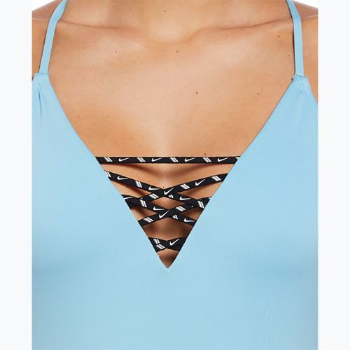 Dámske jednodielne plavky Nike Sneakerkini 2.0 Croccback aquarius blue/scuba blue