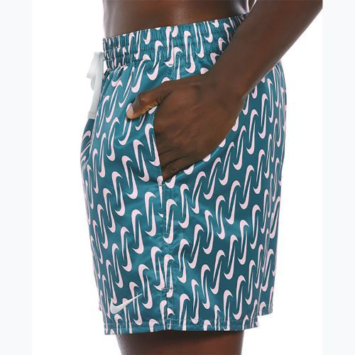 Pánske plavecké šortky Nike Swoosh Link 5" Volley dusty cactus