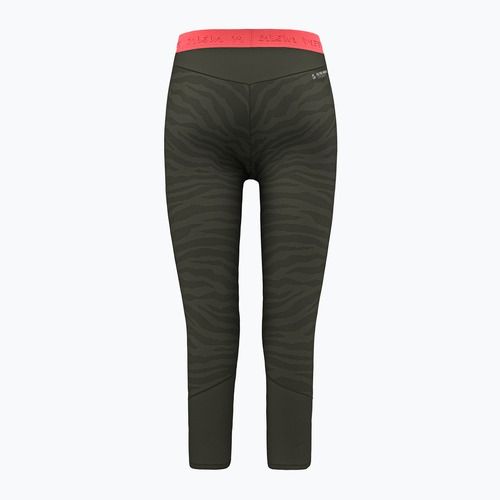 Dámske termo nohavice Salewa Cristallo Warm AMR 3/4 dark olive