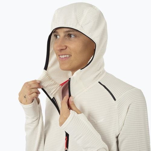 Dámska trekingová mikina Salewa Pedroc PL Hooded white