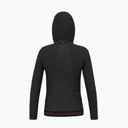 Dámska trekingová mikina Salewa Pedroc PL Hooded black out
