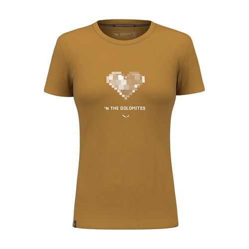 Dámske tričko Salewa Pure Heart Dry  golden brown