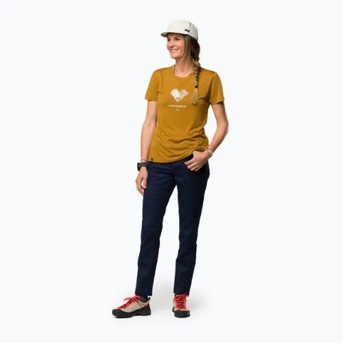 Dámske tričko Salewa Pure Heart Dry  golden brown