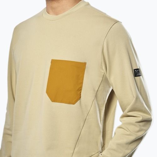 Pánska mikina Salewa Fanes Dry Pullover quicksand