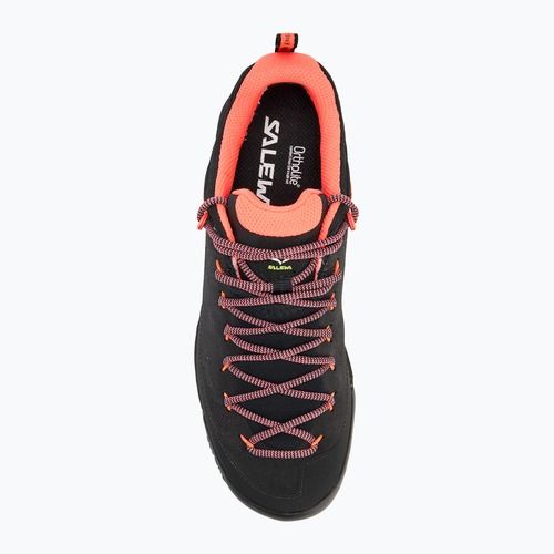 Pánska turistická obuv Salewa Wildfire Leather GTX black/fluo coral