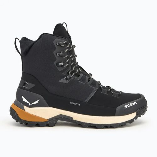 Pánske trekové topánky Salewa Puez Winter Mid Ptx black/black