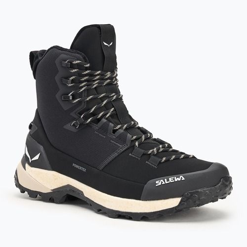 Dámske trekové topánky Salewa Puez Winter Mid Ptx black/black