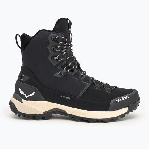 Dámske trekové topánky Salewa Puez Winter Mid Ptx black/black