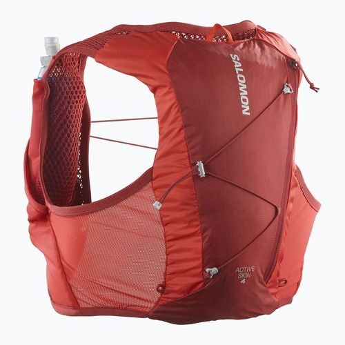 Bežecká vesta Salomon Active Skin 4 set red dahlia/high risk