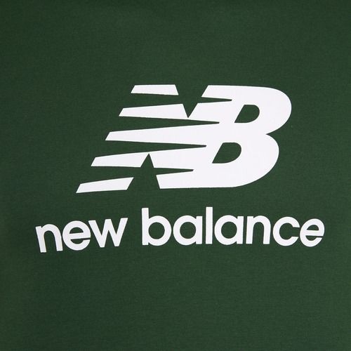 Pánske tričko New Balance Stacked Logo night watch green