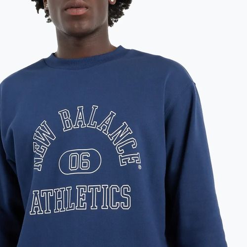 Pánska mikina New Balance Graphic Crew navy