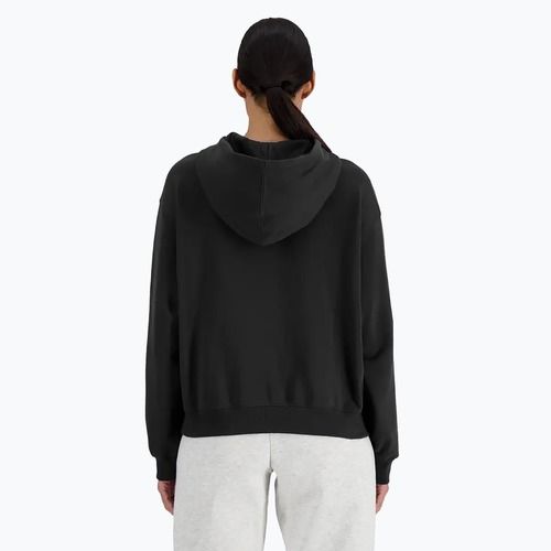 Dámska mikina New Balance French Terry Stacked Logo Hoodie black