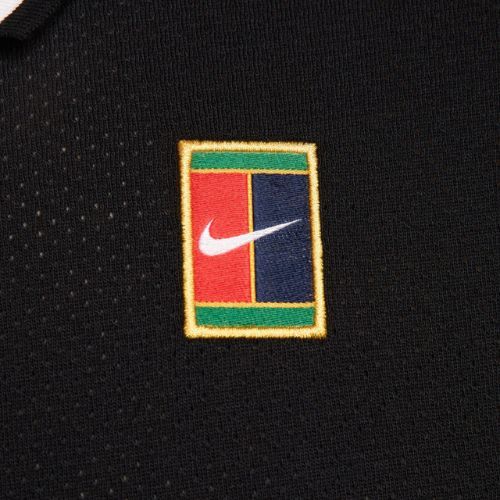 Pánske tenisové tričko Nike Court Heritage Polo black/white