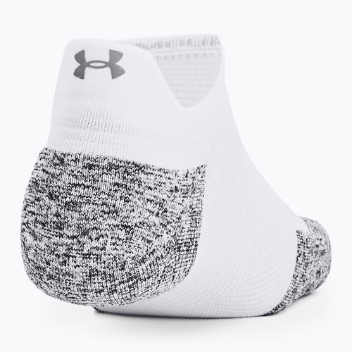 Bežecké ponožky Under Armour Dry Run Cushion No Show 3 pary white/halo gray/reflective