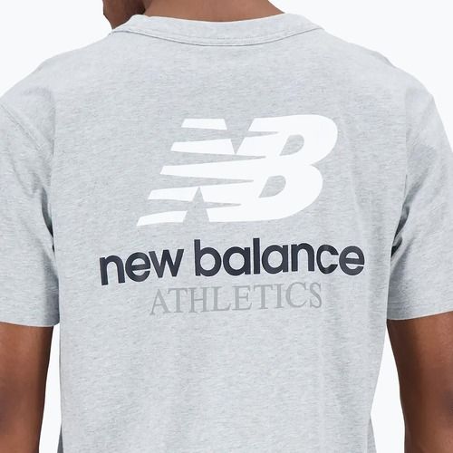 Pánske tričko New Balance Athletics Remastered Graphic šedé