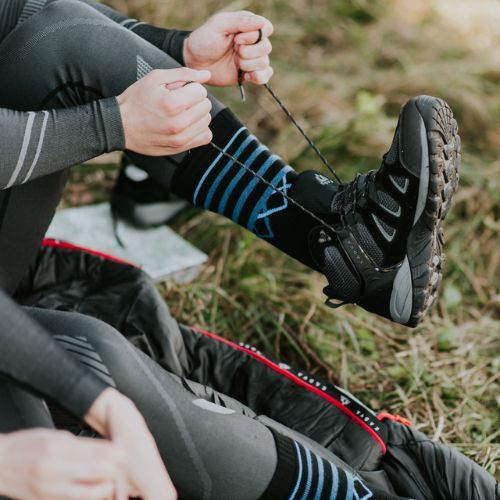 Pánske trekingové topánky KADVA Traver Mid WaterProof čierne