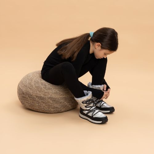 Detské snehule KADVA Haven WaterProof Jrg 3M Thinsulate strieborné
