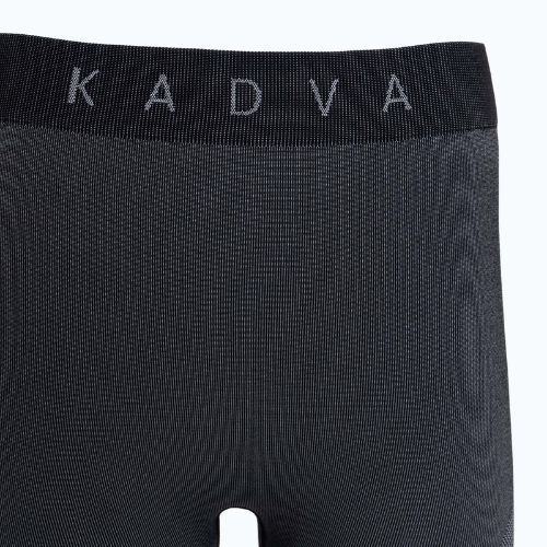 Komplet termoregulačnej dámskej bielizne KADVA Streif W Set bezšvový čierny